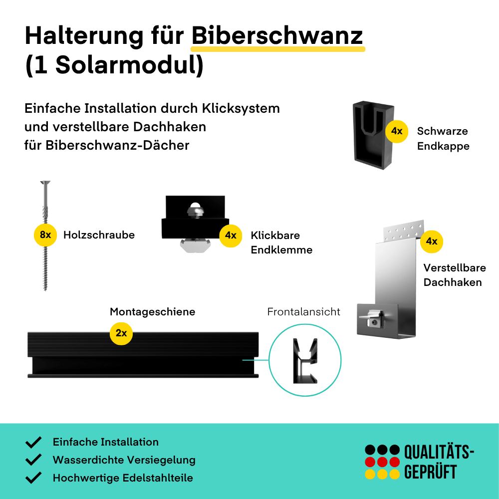 Montagesystem - Yuma Roof Biberschwanzdach von yumide.com