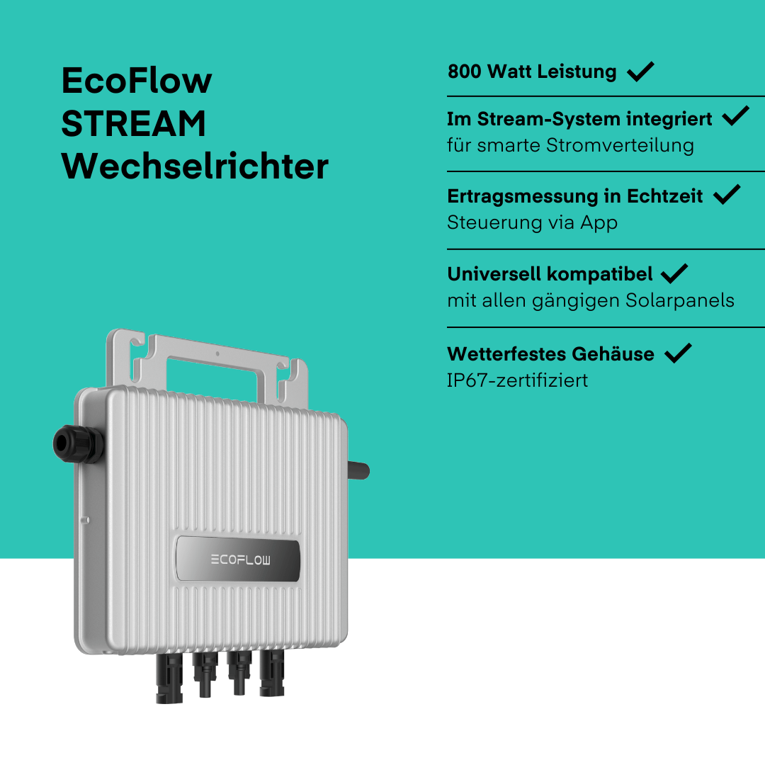 EcoFlow STREAM (920+) Balkonkraftwerk von Yuma x EcoFlow