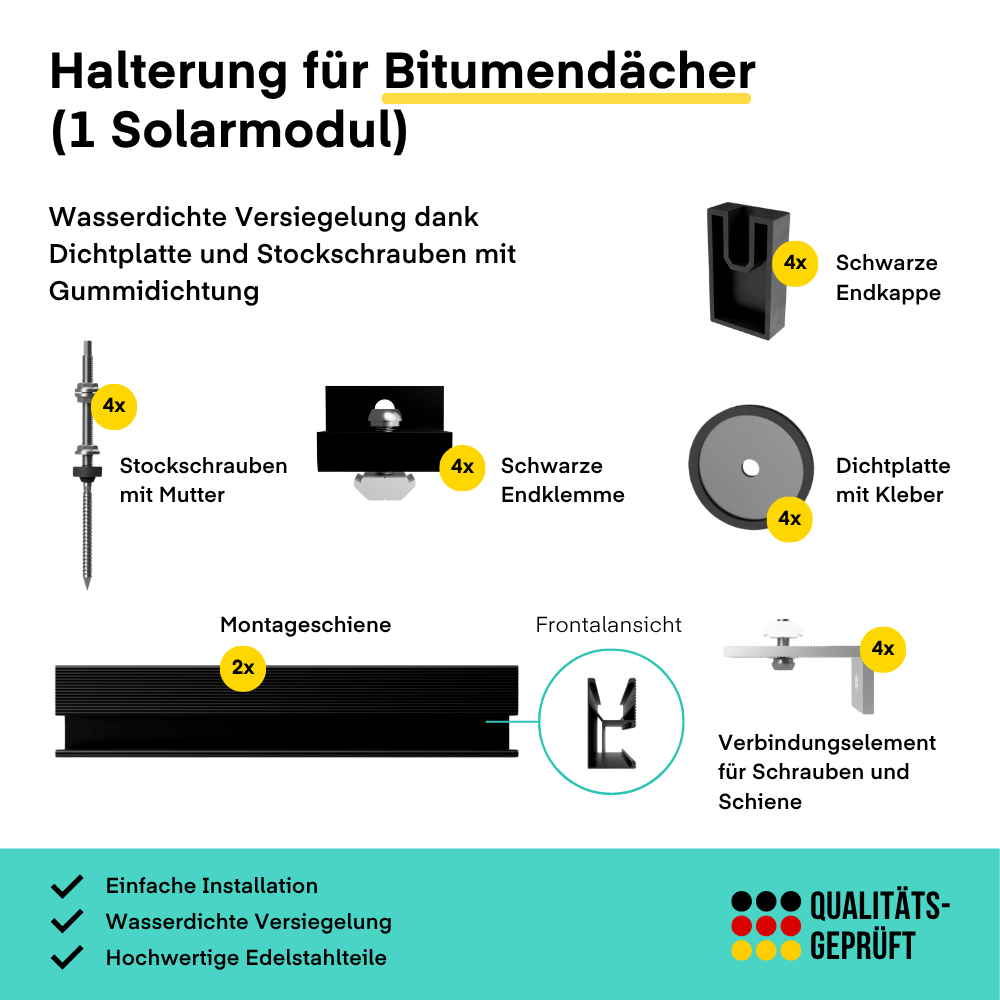 Montagesystem - Yuma Roof Bitumendach von yumide.com