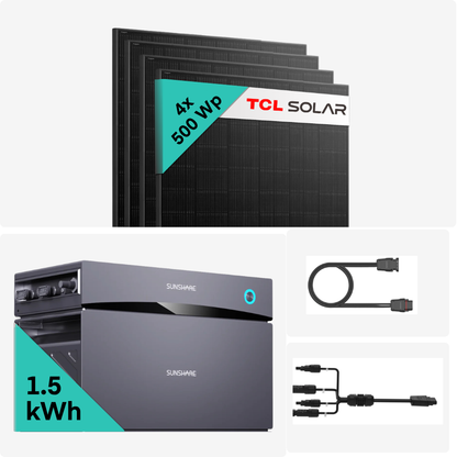 Yuma x Sunshare - 2000 W Balkonkraftwerk mit Sunshare Glory von Sunshare