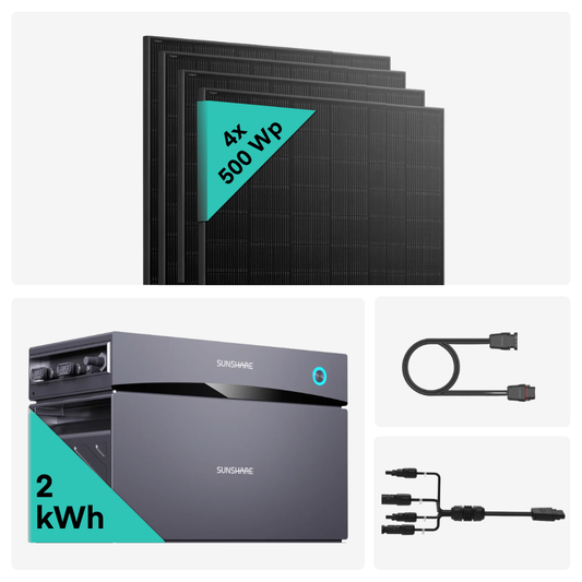 Yuma x Sunshare - 2000 W Balkonkraftwerk mit Sunshare Glory von Sunshare