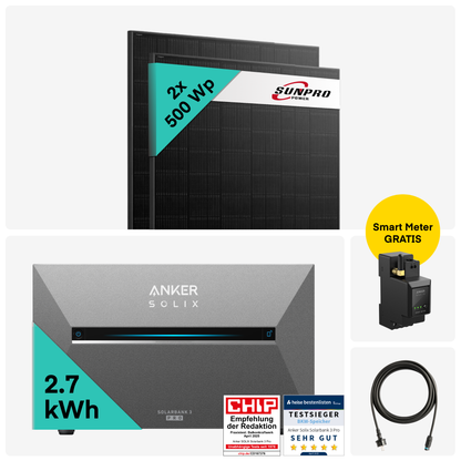 Yuma x Anker - 1000W Balkonkraftwerk mit SOLIX Solarbank 3 PRO von Yuma x Anker