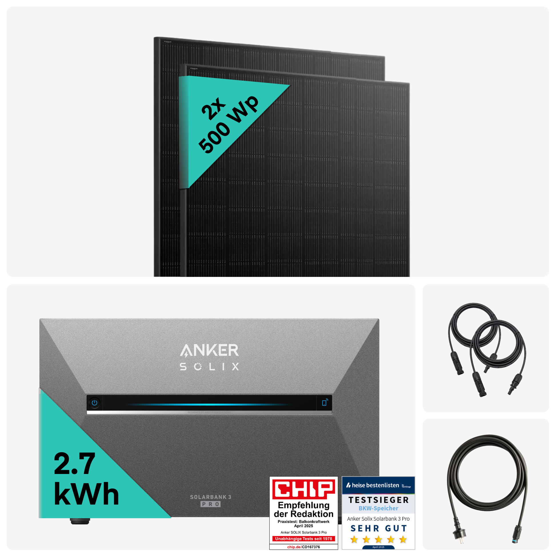 Yuma x Anker - 1000W Balkonkraftwerk mit SOLIX Solarbank 3 PRO von Yuma x Anker