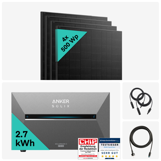 Yuma x Anker - 2000W Balkonkraftwerk mit SOLIX Solarbank 3 PRO von Yuma x Anker