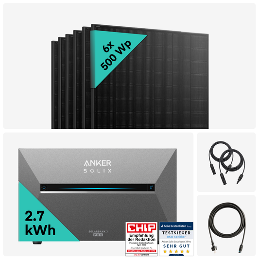 Yuma x Anker - 3000W Solaranlage mit SOLIX Solarbank 3 PRO von Yuma x Anker