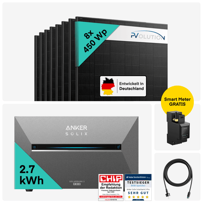 Yuma x Anker - 3600W Solaranlage mit SOLIX Solarbank 3 PRO von Yuma x Anker