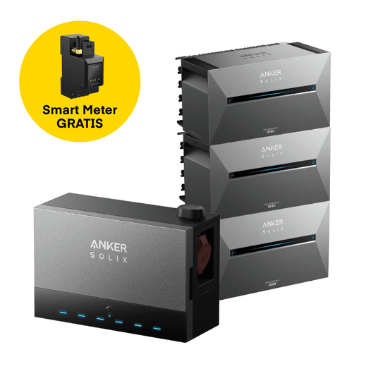 3x Anker SOLIX Solarbank 3 E2700 Pro mit Power Dock von Anker