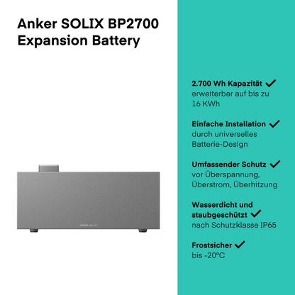 Anker SOLIX BP2700 Erweiterungsakku von Anker