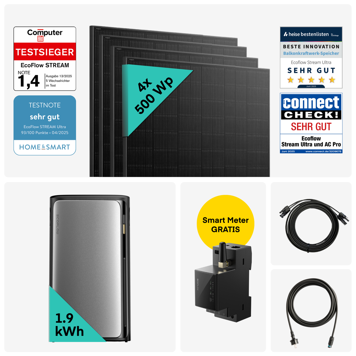 Yuma x EcoFlow - 2000W Balkonkraftwerk mit STREAM Ultra von Yuma x EcoFlow