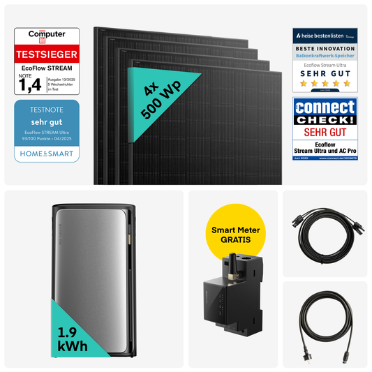 Yuma x EcoFlow - 2000W Balkonkraftwerk mit STREAM Ultra von Yuma x EcoFlow