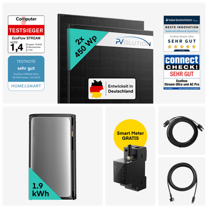 Yuma x EcoFlow - 900W Balkonkraftwerk mit STREAM Ultra von Yuma x EcoFlow