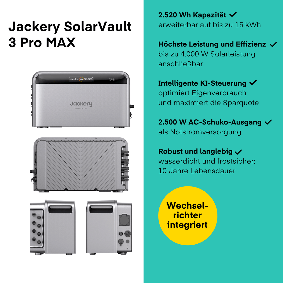 Jackery SolarVault 3 Pro MAX von Jackery