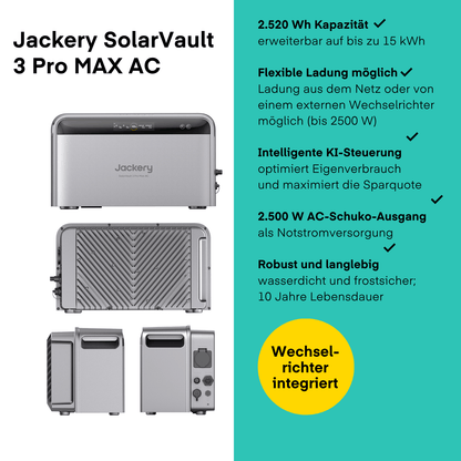Jackery SolarVault 3 Pro MAX AC von Jackery