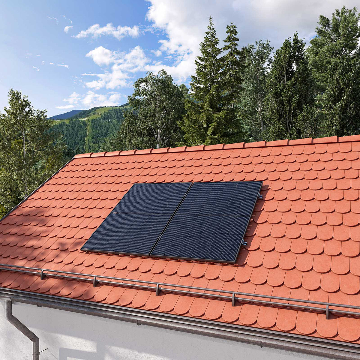 Yuma Roof (920+) Biberschwanz-Dach Paarmontage von yumide.com