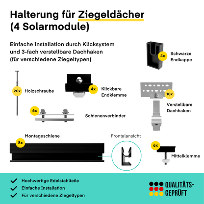 Yuma Roof (1840+) Ziegeldach Bifazial von yumide.com
