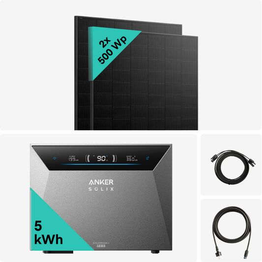 Yuma x Anker - 1000W Balkonkraftwerk mit SOLIX Solarbank 4 PRO von yumide.com