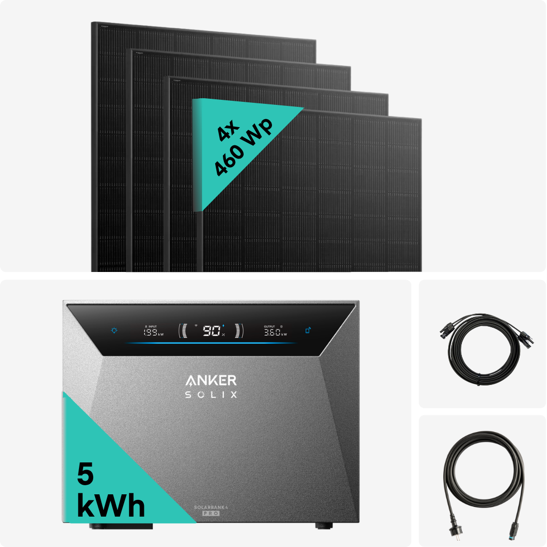 Yuma x Anker - 1840W Balkonkraftwerk mit SOLIX Solarbank 4 PRO von yumide.com