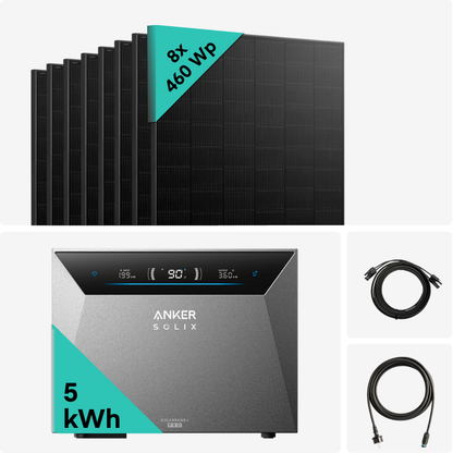 Yuma x Anker - 3680W Solaranlage mit SOLIX Solarbank 4 PRO von yumide.com