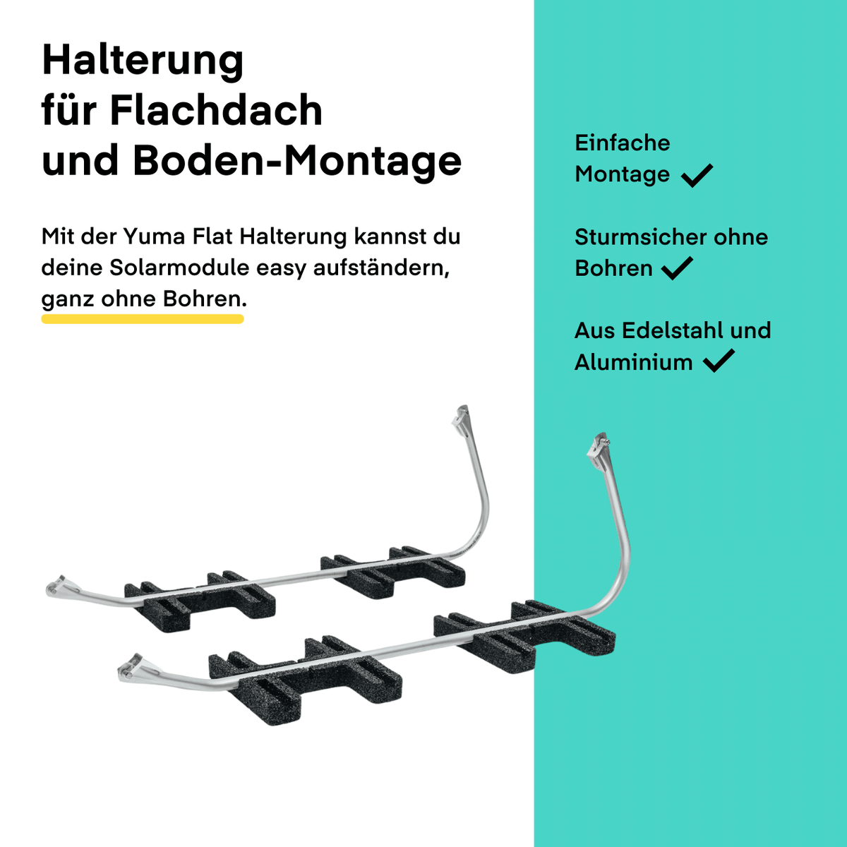 ValkBox 3 MK2 - Flachdach Aufständerung mit 17° Neigung von Van der Valk Solar Systems