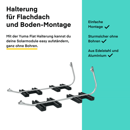 ValkBox 3 MK2 - Flachdach Aufständerung mit 17° Neigung von Van der Valk Solar Systems