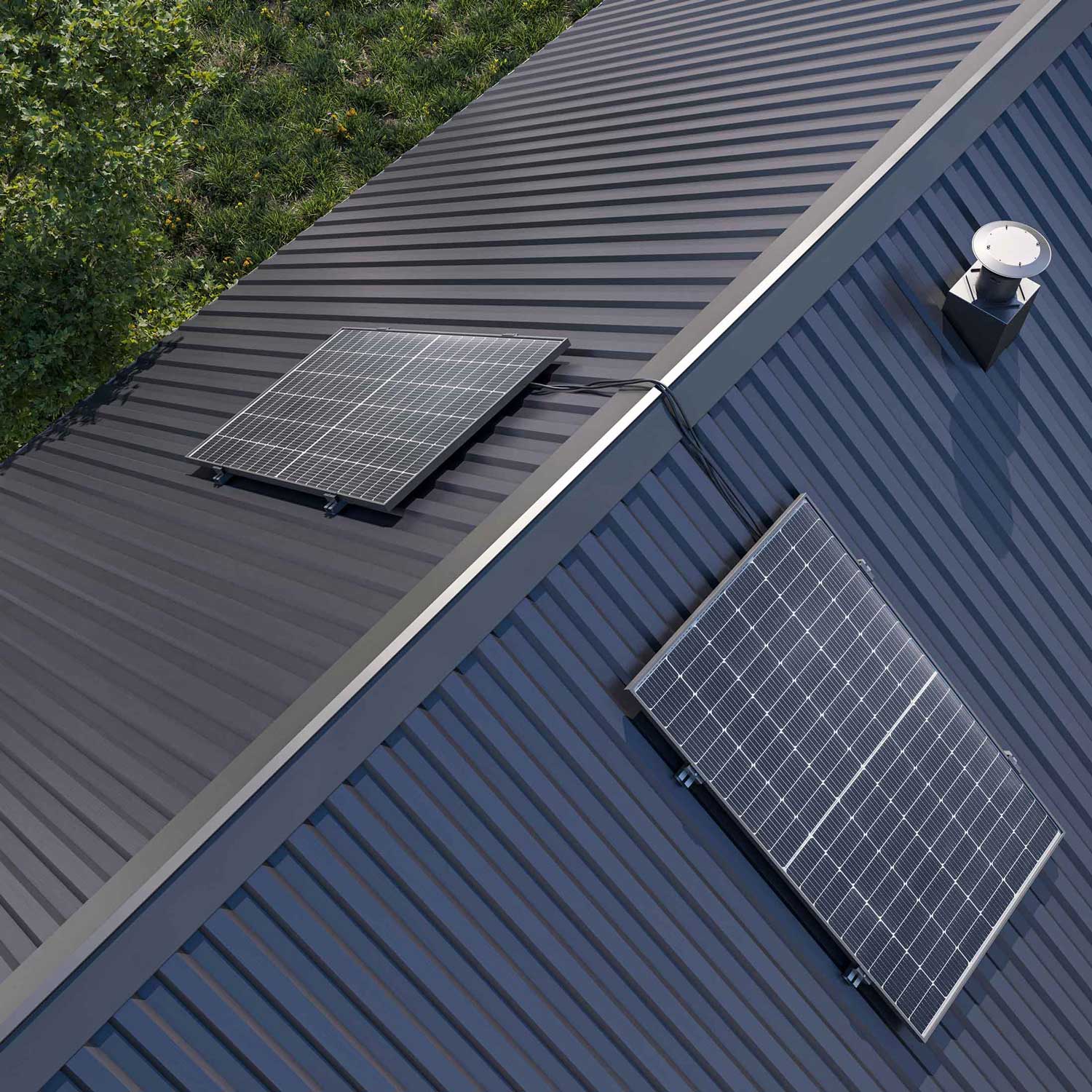 Yuma Roof (920+) Blechdach-Einzelmontage Bifazial von yumide.com